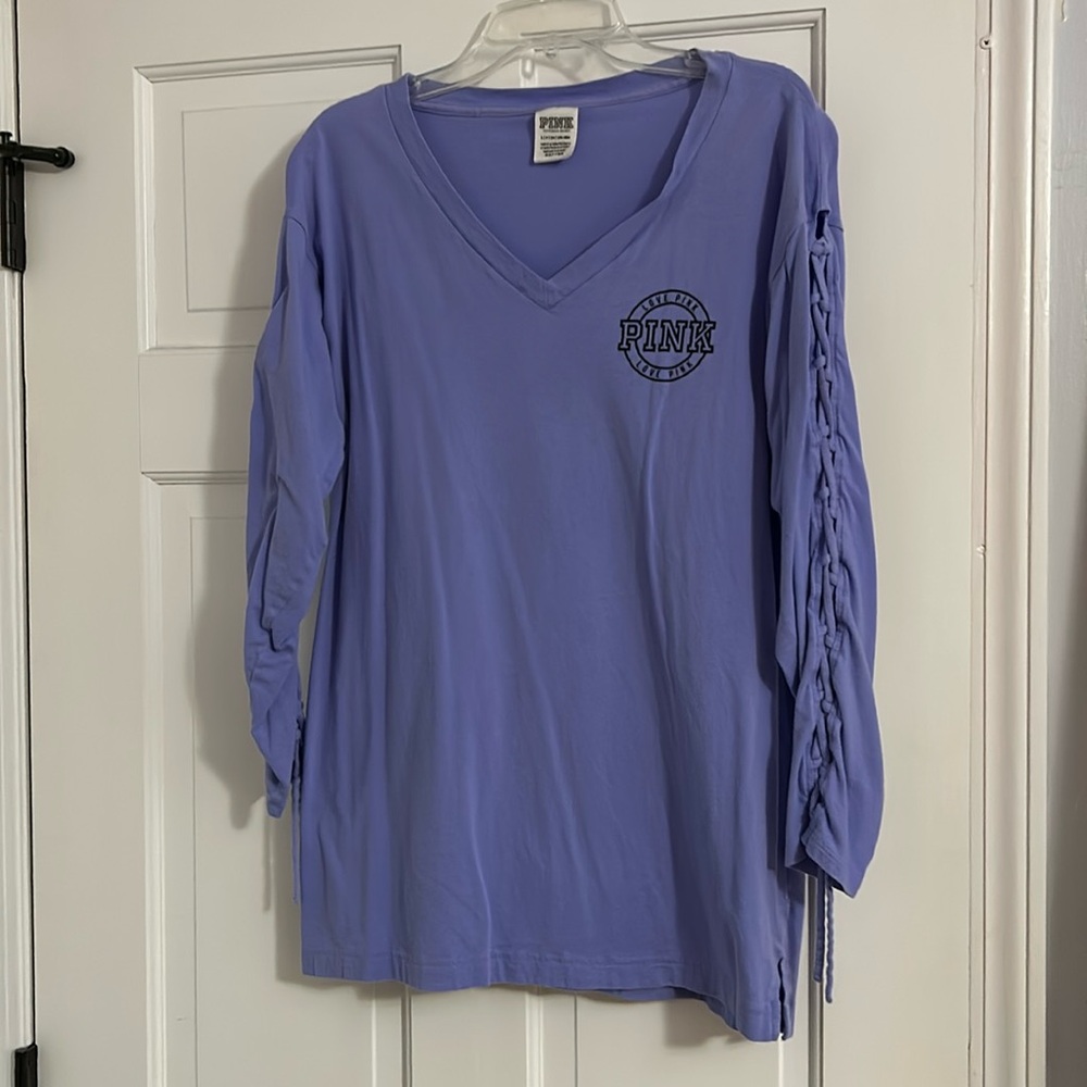 Pink by VS, size small, gently worn, soft material, LOVE this shirt